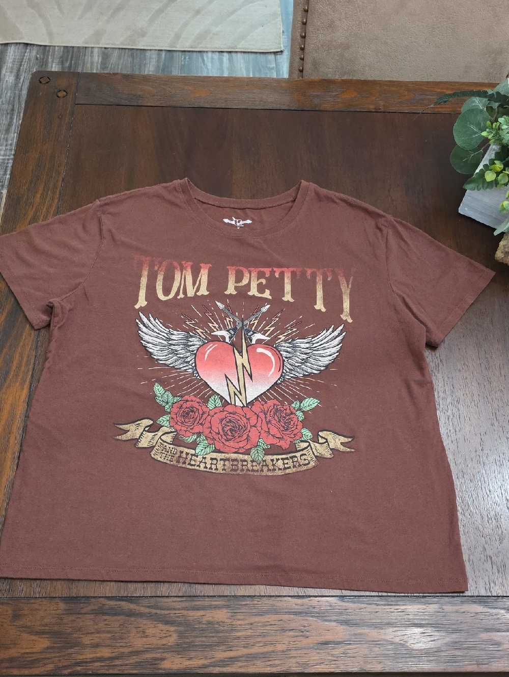 Tom Petty T Shirt With Dates, 1986. Size Large
